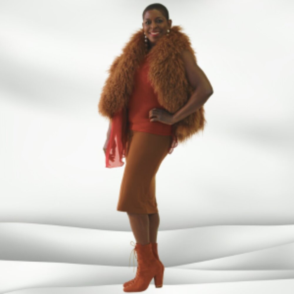 CHESTNUT MOGOLIAN VEST